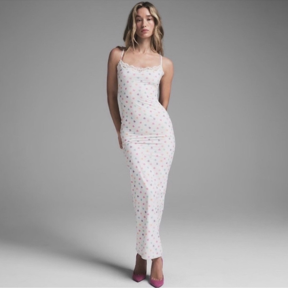 SKIMS Fits Everybody Candy Heart Slip Dress